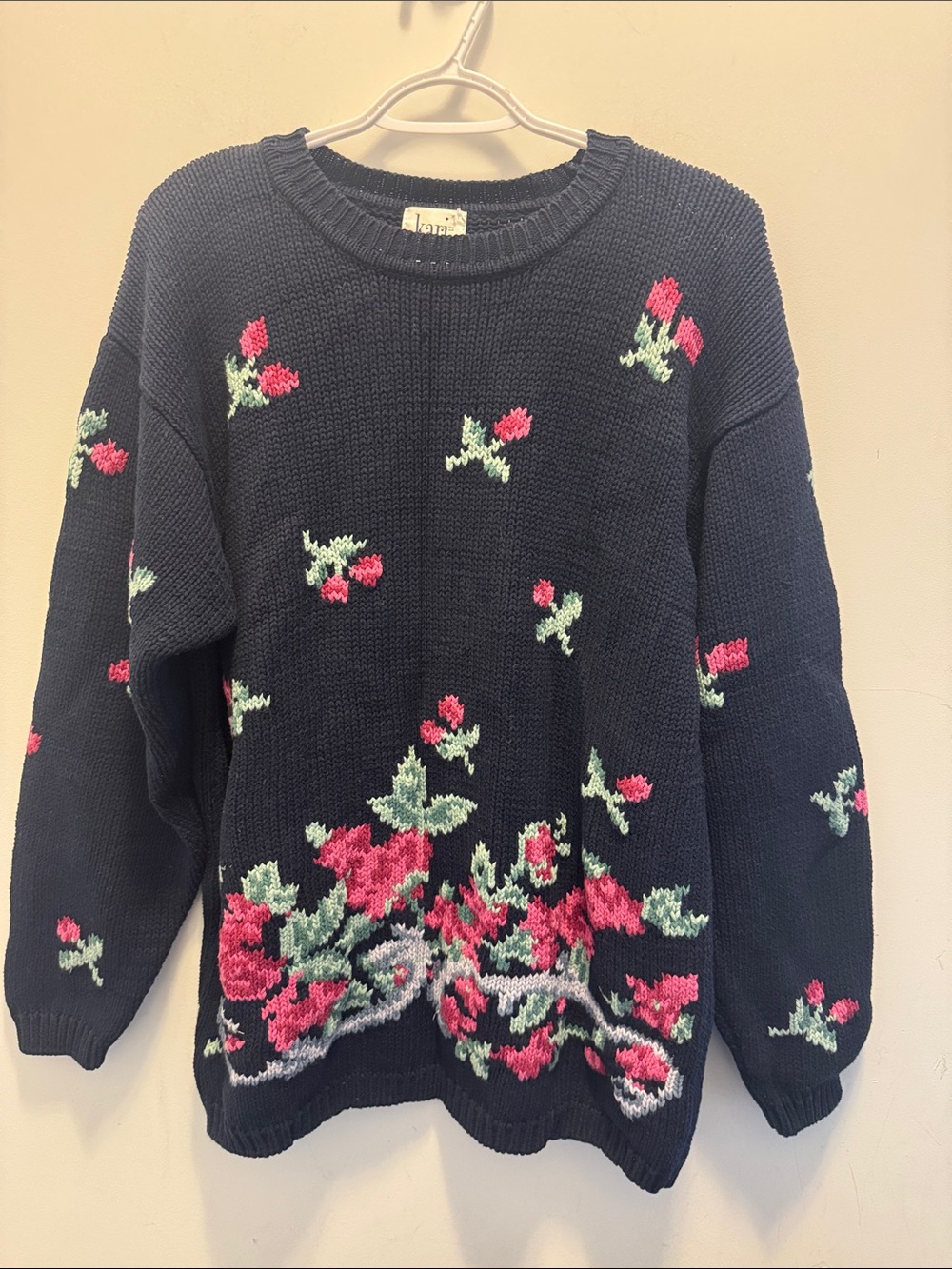 VINTAGE | Floral Knit Sweater